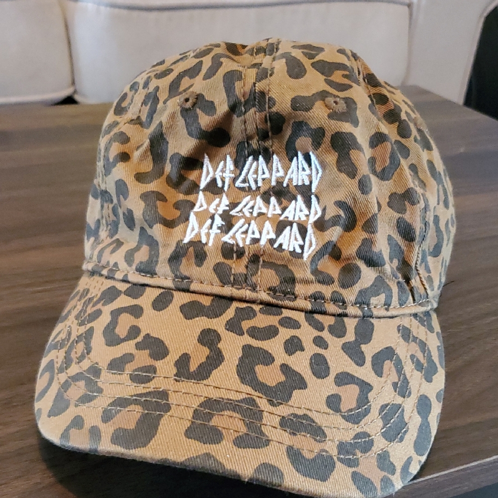 Leopard Print Def Leppard Cap
